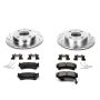 PowerStop K1170 Z23 Daily Driver Carbon-Fiber Ceramic Brake Pad and Drilled & Slotted Rotor Kit