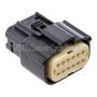 NAMZ NM-33472-1201 07-23 Touring/LiveWire Models Molex MX-150 12-Position Female Connector - Black (HD 72487-07BK)