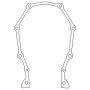 Cometic Gasket C5605-032 Cometic Chrysler Gen-2 Hemi .032in AFM Timing Cover Gasket