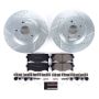 PowerStop K3053 Z23 Daily Driver Carbon-Fiber Ceramic Brake Pad and Drilled & Slotted Rotor Kit