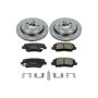 PowerStop KOE6991 OE Stock Replacement Low-Dust Ceramic Brake Pad and Rotor Kit