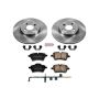 PowerStop KOE6068 OE Stock Replacement Low-Dust Ceramic Brake Pad and Rotor Kit