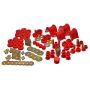 Energy Suspension 66-77 Ford Bronco 4WD (w/ 2 Deg C-Bushings) Red Hyper-Flex Master Bushing Set