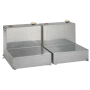 Tradesman 3296 Aluminum Twin L-Shape Liquid Storage Tank (96 Gallon Capacity) - Brite