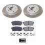 PowerStop SC1169 Semi-Coated Rotor and Low-Dust Ceramic Brake Pad Kit