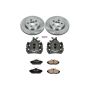 PowerStop KCOE1360 OE Stock Replacement Low-Dust Ceramic Brake Pad, Rotor and Caliper Kit
