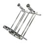 Nitrous Express 11208SB-15 Stand up Dual Billet Bottle Bracket for 15lb Bottle (Flat Mount)