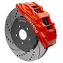 Wilwood 140-15743-DR SX6R Front Brake Kit 15in SRP Slotted/Drilled Red w/ Lines 14+ Chevy Corvette C7