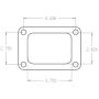 Cometic Gasket C4517 Cometic Garrett T6 .010in Rubber Coated Stainless Turbo Inlet Flange Gasket
