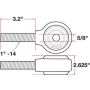 SPECIALTY PRODUCTS COMPANY 15737 XAXIS ROD END BALL JOINT