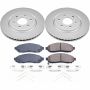PowerStop CRK8325 Genuine Geomet Coated Rotor and Low-Dust Ceramic Brake Pad Kit