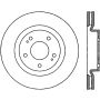 StopTech Power Slot 08-09 Evo 10 Cryo Slotted Left Front Rotor