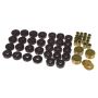 Prothane 65-67 GM Convertible Body Mount Kit - Black