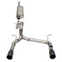 CORSA Performance 21124BLK Corsa 2018-2024 Jeep Wrangler JLU 3.6L 2.75in Sport Cat-Back Exhaust w/ 4in Black Tips