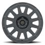 ICON 7015705046SB Ricochet 15x7 5x100 15mm Offset 4.6in BS 56.1mm Bore Satin Black Wheel