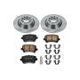 PowerStop KOE4625 OE Stock Replacement Low-Dust Ceramic Brake Pad and Rotor Kit