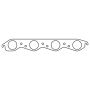 Cometic Gasket C5092 Cometic Mercury Marine 525 EFI V8 .064in AM Exhaust Manifold Gasket Set - 2.00in Round Ports