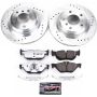 PowerStop K044-26 Z26 Street Performance Ceramic Brake Pad and Drilled & Slotted Rotor Kit