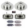 PowerStop KCOE7864 OE Stock Replacement Low-Dust Ceramic Brake Pad, Rotor and Caliper Kit