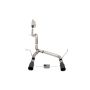 CORSA Performance 21122BLKUSA Corsa 07-18 Jeep Wrangler JKU 3.6L/3.8L 2.75in Sport Cat-Back Exhaust w/ 4in American Flag BlacTips