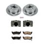 PowerStop KCOE2197 OE Stock Replacement Low-Dust Ceramic Brake Pad, Rotor and Caliper Kit