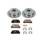 PowerStop KOE2418 OE Stock Replacement Low-Dust Ceramic Brake Pad and Rotor Kit