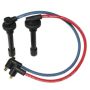 Moroso 72682 Custom Ignition Wire Set - Blue Max - Spiral Core - Colored High Temp Wire Separators - Red