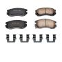 PowerStop 17-563 PowerStop - Z17 Low-Dust Ceramic Brake Pads with Hardware