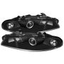 SPYDER 5011473 Projector Headlights - LED Halo - Black