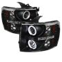 SPYDER 5033864 Projector Headlights - CCFL Halo - Black