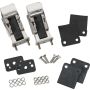 Kentrol 42-95 Jeep CJ/Wrangler YJ Hood Catch Pair TJ Style - Polished Silver