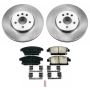 PowerStop KOE6793 OE Stock Replacement Low-Dust Ceramic Brake Pad and Rotor Kit