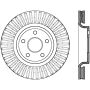 StopTech 11-13 Jeep Grand Cherokee Front Left Cryo Slotted Sport Brake (Excludes SRT8)