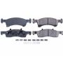 PowerStop 17-934 PowerStop - Z17 Low-Dust Ceramic Brake Pads with Hardware