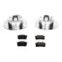 PowerStop K3064 Z23 Daily Driver Carbon-Fiber Ceramic Brake Pad and Drilled & Slotted Rotor Kit