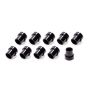 FRAGOLA FRG481904-BL-10 #4 Alum Tube  Sleeves (10pk) Black