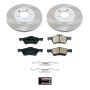 PowerStop SC4580 Semi-Coated Rotor and Low-Dust Ceramic Brake Pad Kit