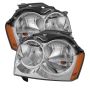 SPYDER 9023255 Xtune Jeep Grand Cherokee 05-07 Crystal Headlights Chrome HD-JH-JGC05-AM-C
