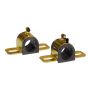 Prothane 19-1220-BL Universal 90 Deg Greasable Sway Bar Bushings - 32MM - Type B Bracket - Black