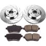 PowerStop K7181 Z23 Daily Driver Carbon-Fiber Ceramic Brake Pad and Drilled & Slotted Rotor Kit