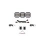 Diode Dynamics DD7238 SS5 Pro Universal CrossLink 3-Pod Lightbar - White Combo