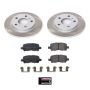 PowerStop SC1602 Semi-Coated Rotor and Low-Dust Ceramic Brake Pad Kit
