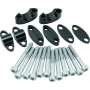 BikeMaster 151987 Aluminum Handlebar Risers 7/8in - Black