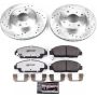 PowerStop K1033-26 Z26 Street Performance Ceramic Brake Pad and Drilled & Slotted Rotor Kit
