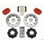 Wilwood 140-10960-DR Dynapro Rear Kit 12.19in Drill-Red Backdraft Cobra (BMW E36 Based)