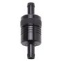Edelbrock Fuel Filter Aluminum 3In X 01/ 1/8In 3/8In Inlet/Outlet Black