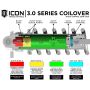 ICON 95002 2017+ Ford Raptor Front 3.0 Series Shocks VS RR CDCV Coilover Kit