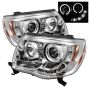SPYDER 5011923 Projector Headlights - LED Halo - Chrome