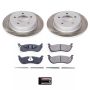 PowerStop SC3020 Semi-Coated Rotor and Low-Dust Ceramic Brake Pad Kit