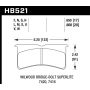 Hawk Performance HB521N.800 HP Plus Disc Brake Pad